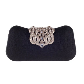 Bolsa de mão feminina embutida com diamante, concha dura, bolsa de noite, ombro, crossbody, corrente, maquiagem, couro pu, compartimento interior