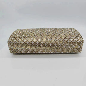 Bolsa de noite de cristal artesanal Bolsas de noite de embreagem de cristal dourado