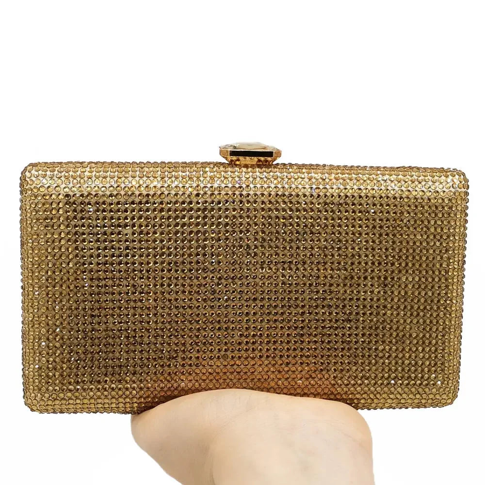 Fgg bolsa de noite cor sólida bolsa de diamante europeia e americana bolsa de banquete bolsa de noiva bolsa de mão de diamante material duro