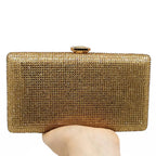 Fgg bolsa de noite cor sólida bolsa de diamante europeia e americana bolsa de banquete bolsa de noiva bolsa de mão de diamante material duro