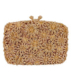 Boutique de fgg crisântemo flor sacos de noite e embraiagens feminino cristal embreagem festa casamento strass bolsas bolsas
