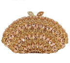 Boutique de fgg feminino rosegold cristal noite saco embreagem casamento formal jantar bolsas bolsas nupcial diamante minaudiere saco