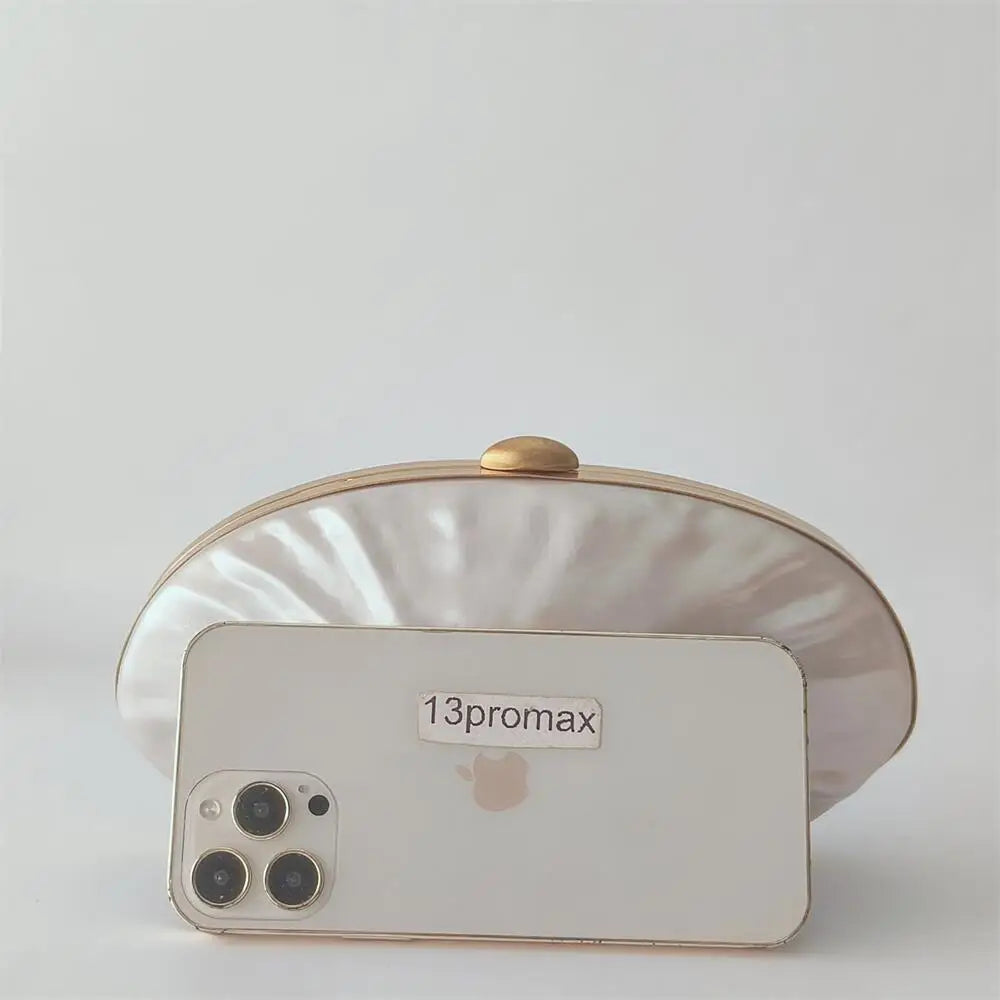 Pro nude concha festa de casamento pequenas bolsas verão praia bolsas ombro bolsa feminina acrílico escudo saco bonito noite saco embreagem