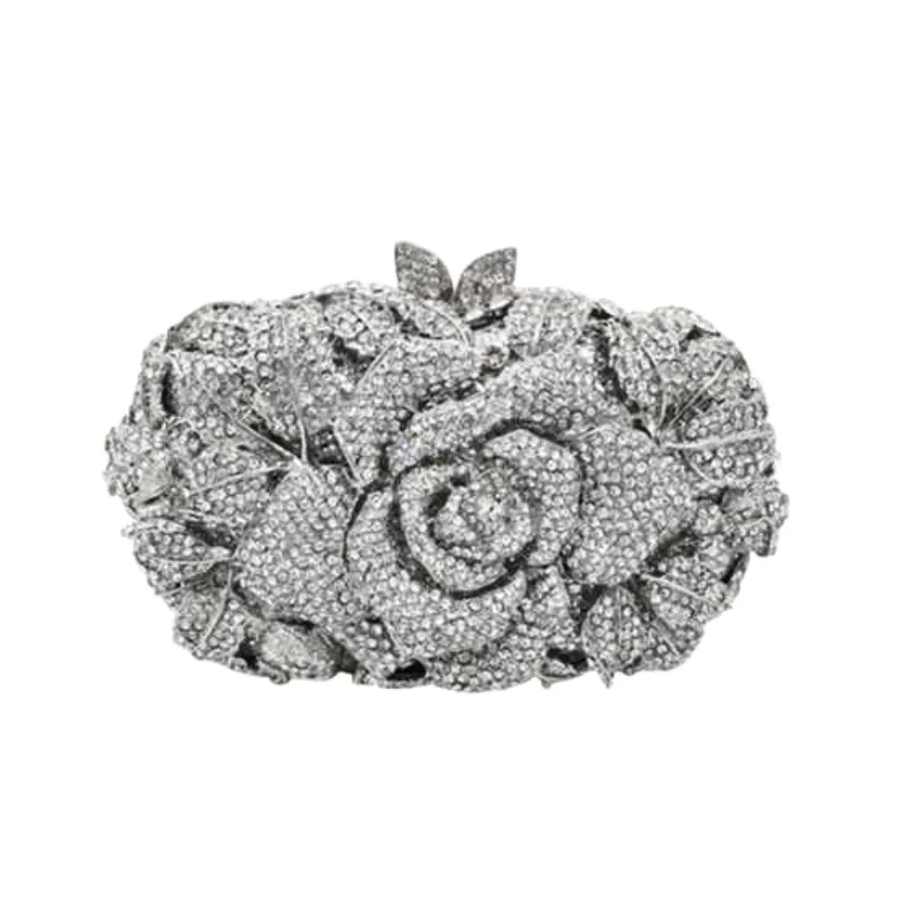 Clutch Cristal Floral Jade