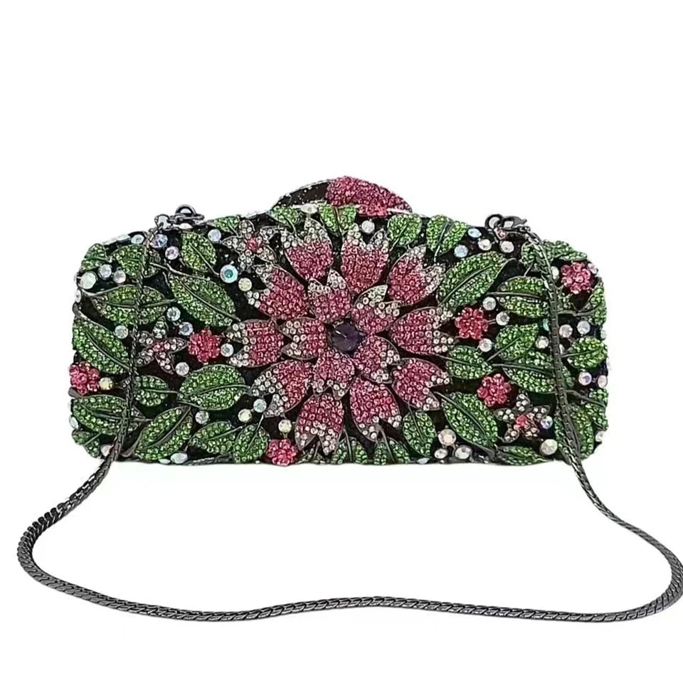 Clutch Cristal Floral Meliara