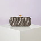 Bolsa Transversal B Home de PU Trançado, Bolsa de Ombro ande com Corrente, Estilo Europeu Moderno, Superfície ia, Cor Pura