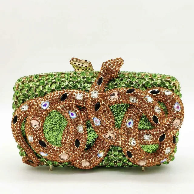 Clutch Cristal Luxury Snake