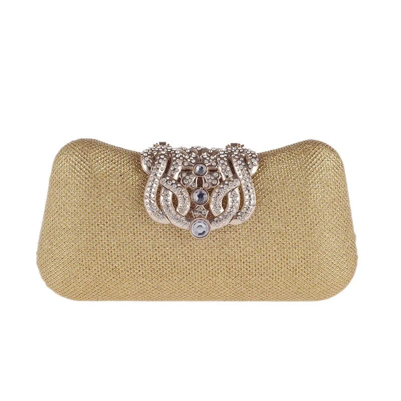 Bolsa de mão feminina embutida com diamante, concha dura, bolsa de noite, ombro, crossbody, corrente, maquiagem, couro pu, compartimento interior