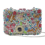 Xiyuan marca de luxo designer cristais sacos noite moda feminina diamantes bolsa festa casamento flor garras nupciais