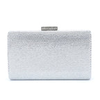Bolsa de Noite Diamante, Clutch de Casamento, Bolsa de Mão Metálica para Mulheres, Bolsas com Strass, Minaudiere para Festa de Casamento