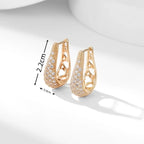 Brincos de argola redondos de cristal verde para mulheres, vintage, cor dourada, arco-íris, zircônia, fivela de orelha, joias de casamento, presente de dia das mães