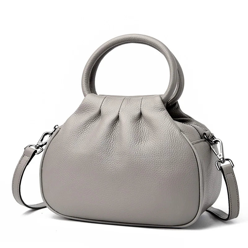 Designer de couro genuíno bolsa feminina moda ombro saco do mensageiro luxo macio mensageiro sac feminino bolsa senhoras tote
