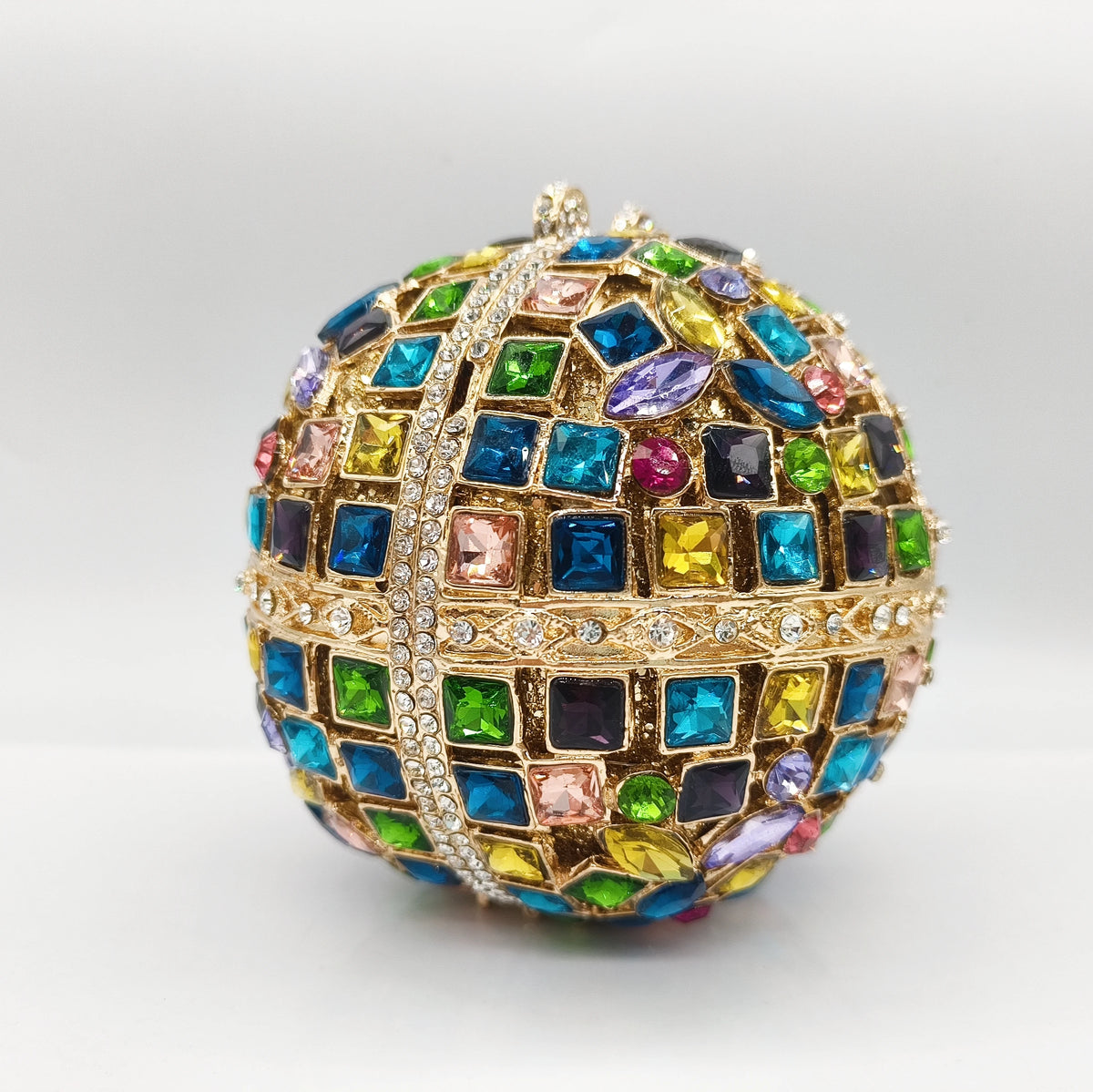 2025 novo design presente do dia das mães vitral strass embreagem em forma de sino oco diamante banquete baile de formatura senhoras saco de noite