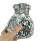 Bouotique de fgg (em estoque) dólares dinheiro bolsa de embreagem feminina cristal bolsas noite festa casamento cocktail minaudiere bolsas