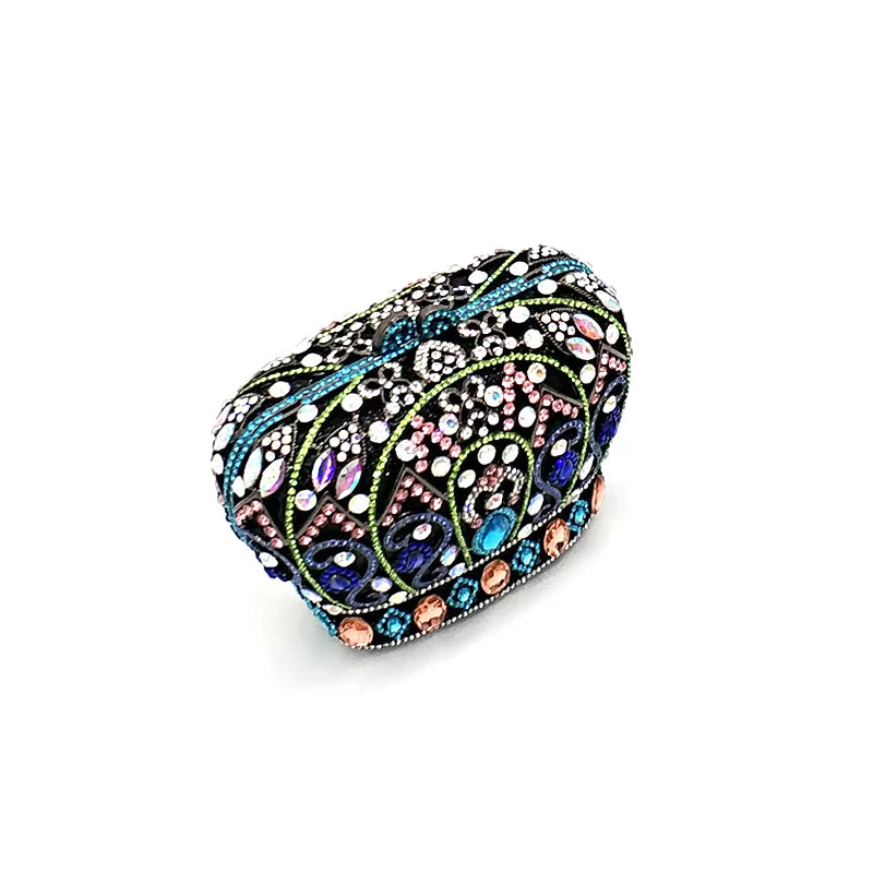 Mulheres festa à noite bolsa diamantes luxo cristal garras elegantes senhoras bolsas festa de casamento nupcial coroa real bolsas saco