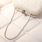 Estilo retro luxuoso designer saco de jantar pérola moda practicaldecoration bolsa feminina festa forma onda saco noite