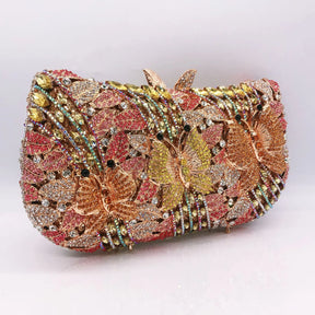 Oco para fora das mulheres saco de noite ouro cristal banquete bolsa luxo diamante embreagem bolsa casamento noiva sacos elegante jantar saco