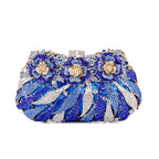 Clutch Metal Dama Cristal