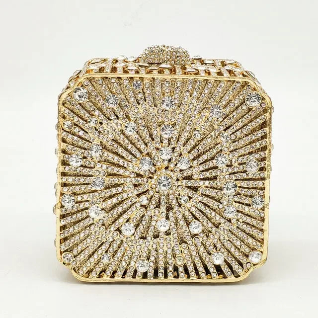 Cristal Noite Embreagem Para Mulheres, Bolsa De Casamento, Embreagem De Noiva, Minaudiere Box, Bolsas De Strass, Boutique, Em Stock