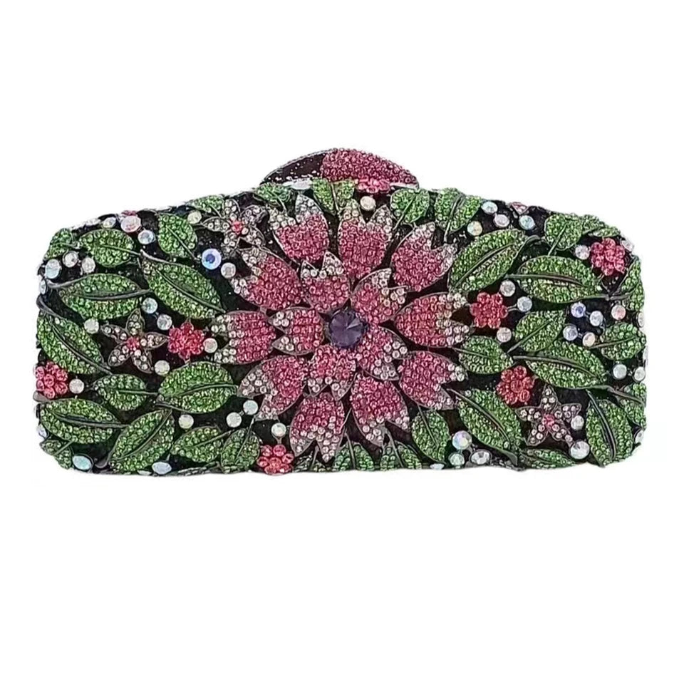 Clutch Cristal Floral Meliara