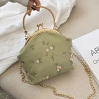 Vintage bordado rendas flores concha bloqueio bolsas para mulheres saco de casamento pequena corrente feminina ombro crossbody saco franja sacos