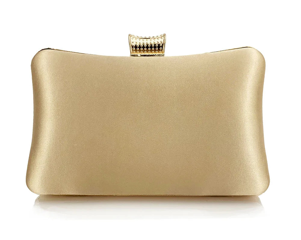 Sacos de noite frisados luxuosos com corrente metálica para mulheres, sacos de ombro femininos, embreagem do casamento, fechamento do diamante, bolsas do partido, sacos de noite