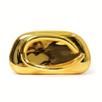 Ouro acrílico metal fechamento caixa saco de embreagem feminina noite festa de casamento bonito bolsa bolsas prata 2025 primavera nova moda ins
