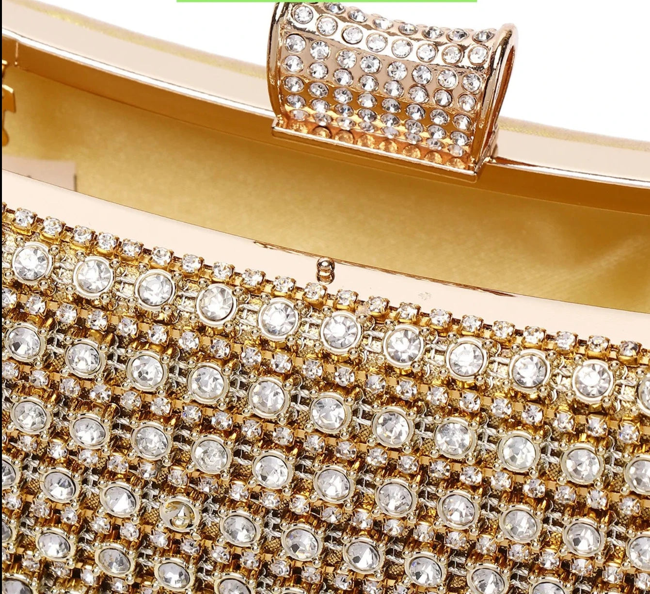 Bolsa Clutch Luxury Dress Prata/Gold