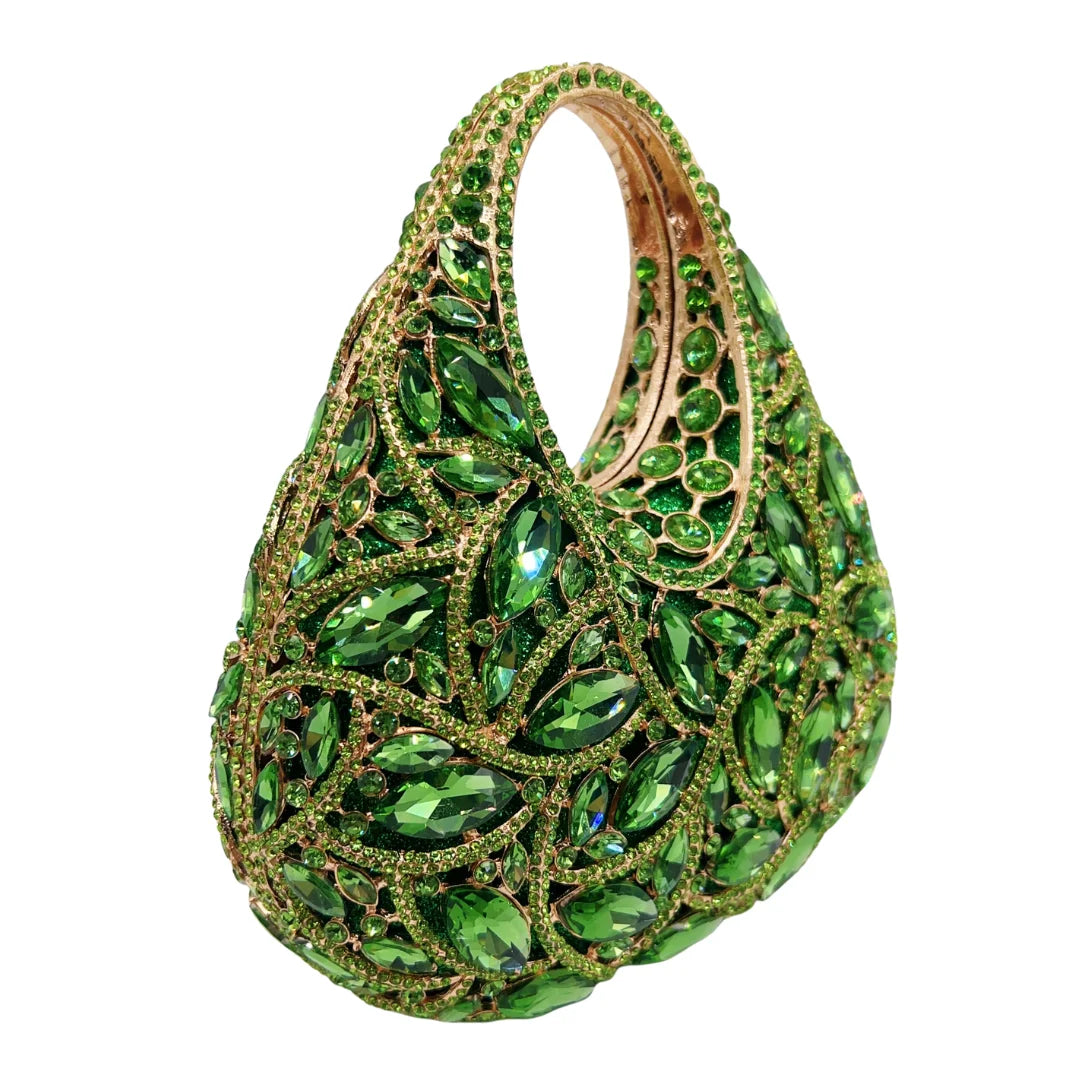 Bolsa de Noite Vintage Verde Oliva em Cetim com Alça Superior, Clutch Elegante para Casamento e Festa, Venda Quente 2025