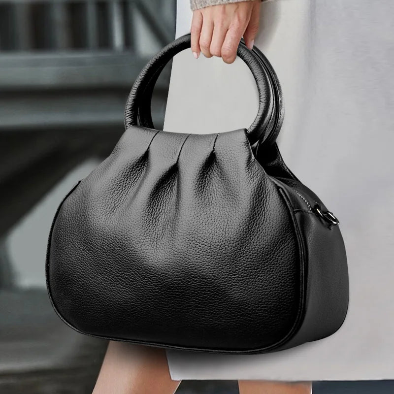 Designer de couro genuíno bolsa feminina moda ombro saco do mensageiro luxo macio mensageiro sac feminino bolsa senhoras tote