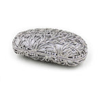 2025 venda quente dendritic cristal diamante-cravejado bolsa brilhante saco de noite dourado para mulher