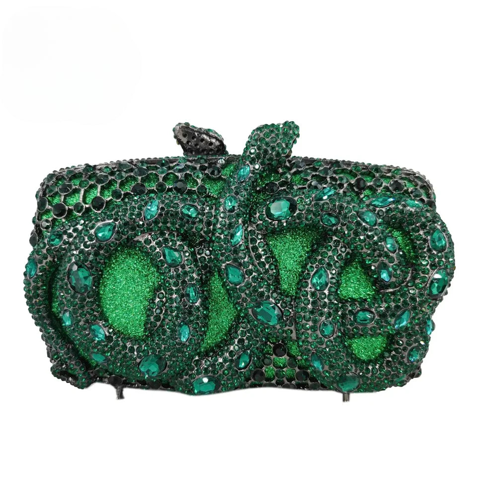 Clutch Cristal Luxury Snake