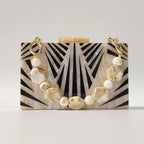 Mármore nu preto listrado acrílico bolsa feminina ombro noite garras saco festa de casamento designer senhora aleta bolsa caixa