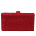 Fgg bolsa de noite cor sólida bolsa de diamante europeia e americana bolsa de banquete bolsa de noiva bolsa de mão de diamante material duro
