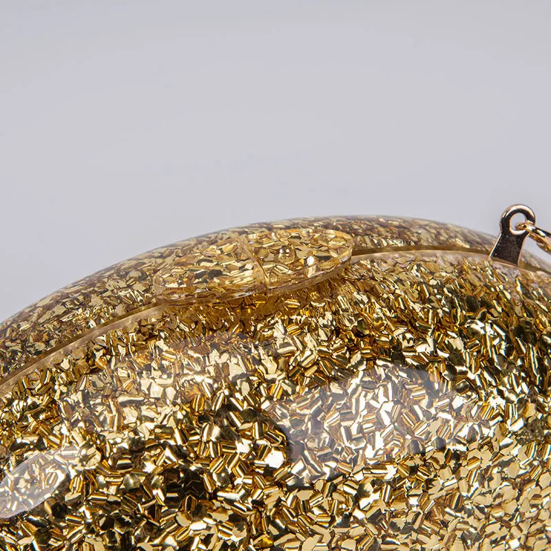 Shell bolsa de luxo feminina ombro crossbody armazenamento bolsa sacos noite glitter genuíno moda mulher mão ouro bolsa marca