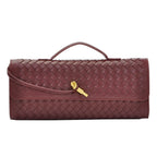 Cross-border high-end tecido de ombro único baguette moda requintado horizontal embreagem noite versátil bolsa crossbody feminina