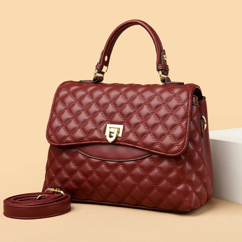 Designer de luxo multi camadas bolsa feminina 2024 na moda alta qualidade couro macio saco do mensageiro das mulheres ombro crossbody saco