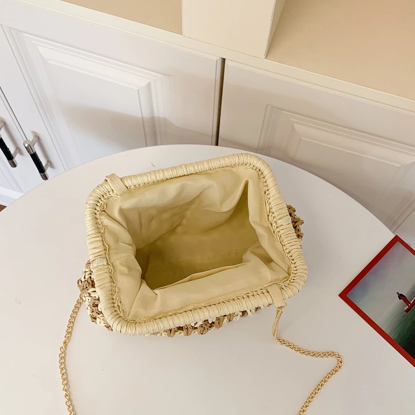 Moda a céu aberto malha sacos de ombro para mulheres elegante trançado fecho design leve crossbody bolsa verão praia tote bolsa