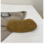 Novo verão saco de praia para as mulheres saco de embreagem luxo designer sacos de palha tote bolsa moda tecido rattan sacos feminino bolsa de viagem