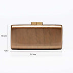 Mais recente design retângulo bolsa crossbody embreagem bolsas de ombro casamento moda sacos noite acrílico forma especial escudo luxo