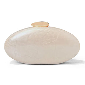 Nova moda acrílico brilhante jantar saco de mão saco de ombro em forma de ovo de ganso crossbody saco
