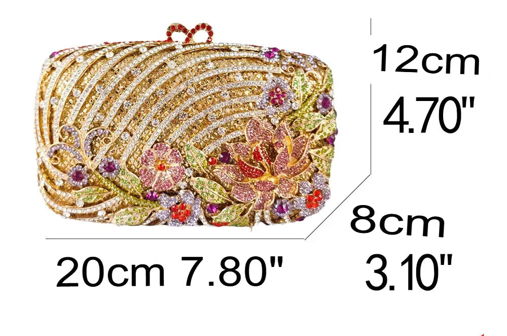 Clutch Cristal Gérbera Rosé