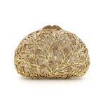 2025 venda quente dendritic cristal diamante-cravejado bolsa brilhante saco de noite dourado para mulher