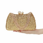 Bolsa de noite versátil, bolsa de jantar, ombro único, crossbody, com bolso para telefone, forro de nylon, formato de travesseiro exterior pu