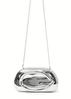 Ouro acrílico metal fechamento caixa saco de embreagem feminina noite festa de casamento bonito bolsa bolsas prata 2025 primavera nova moda ins