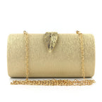 Bolsa Clutch Elegante para Noite, Bolsa de Mão Feminina com Corrente para Vestido, Casamento, Banquete, Bolsa Rígida de Couro...