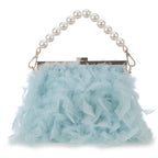 Bolsas de luxo para mulheres, bolsa de embreagem noturna, bolsa de ombro, corrente de pérolas, bolsa de casamento designer 12 cores