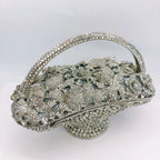 Xiyuan cristal grande casamento noite embreagens diamante alça superior presente bolsa senhora alça longa bolsas pedras bolsa de embreagem festa
