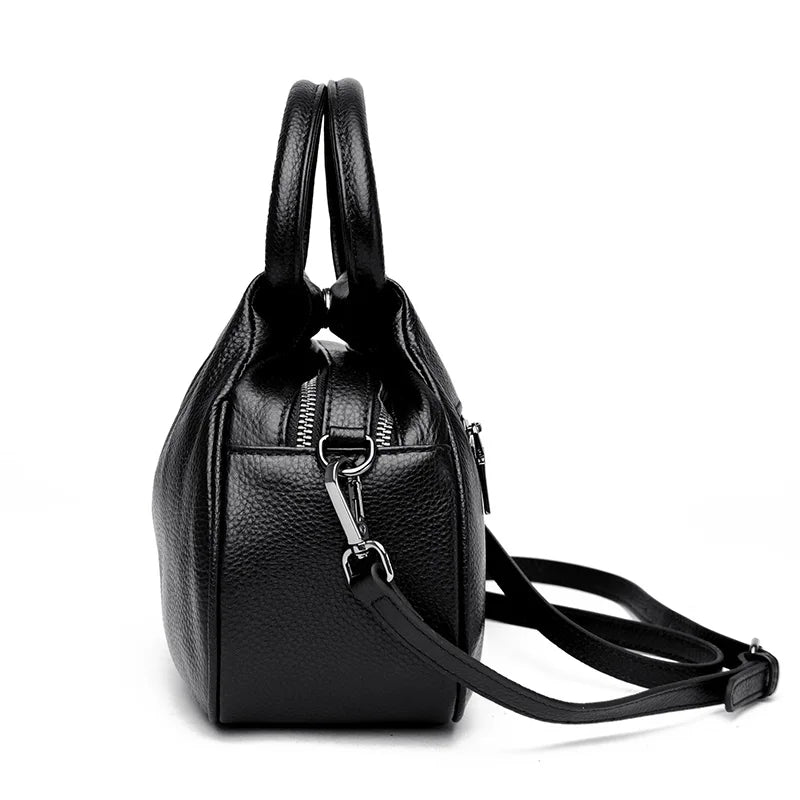 Designer de couro genuíno bolsa feminina moda ombro saco do mensageiro luxo macio mensageiro sac feminino bolsa senhoras tote
