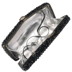 Boutique De Fgg-Embreagem De Cristal Azul Marinho Para Mulheres, Bolsas De Noite, Bolsas De Strass De Noiva, Bolsas De Festa De Casamento